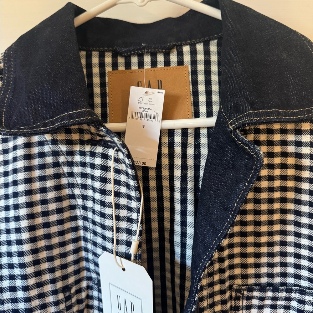 NWT Gap x Doen gingham jacket - Picture 4 of 7